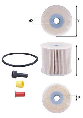 Mahle KX85D Fuel Filter - 1