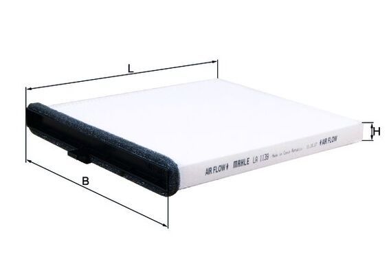 Mahle LA1139 Filter, cabin air - 1