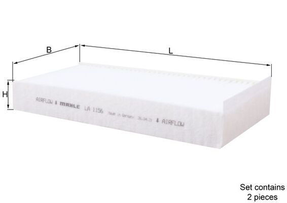 Mahle LA1156/S Filter, cabin air - 1