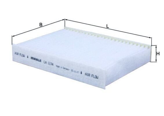 Mahle LA1174 Filter, cabin air - 1
