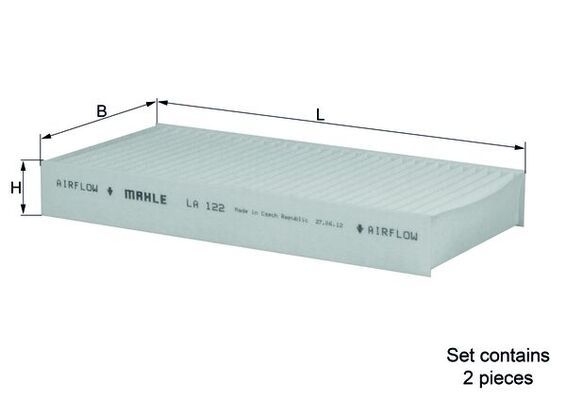 Mahle LA122/S Filter, cabin air - 1