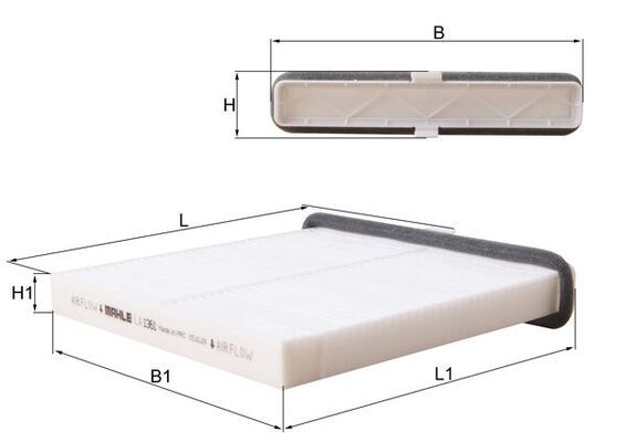 Mahle LA1361 Filter, cabin air - 1