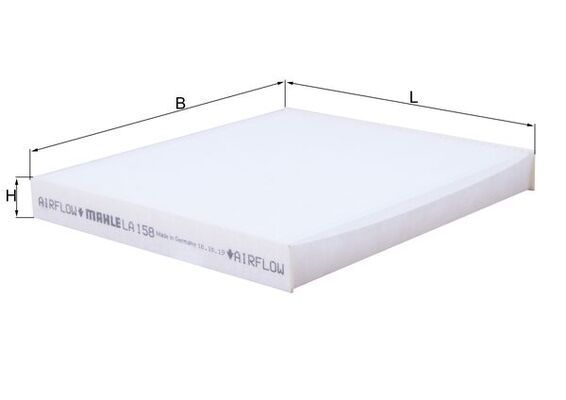 Mahle LA158 Filter, cabin air - 1