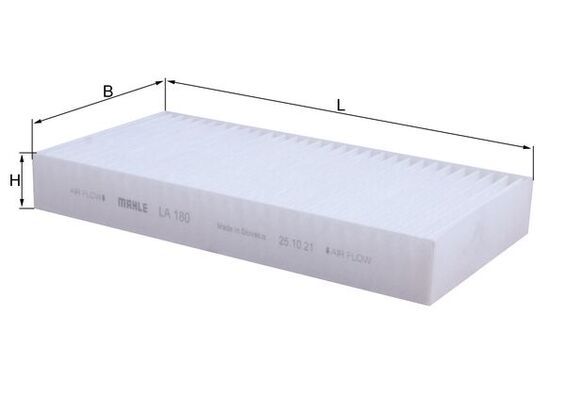 Mahle LA180 Filter, cabin air - 1