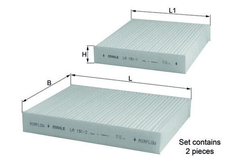 Mahle LA191/S Filter, cabin air - 1