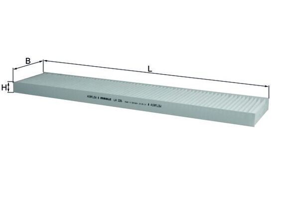 Mahle LA226 Filter, cabin air - 1