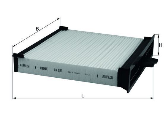 Mahle LA227 Filter, cabin air - 1