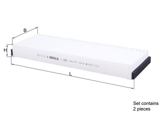 Mahle LA239/S Filter, cabin air - 1