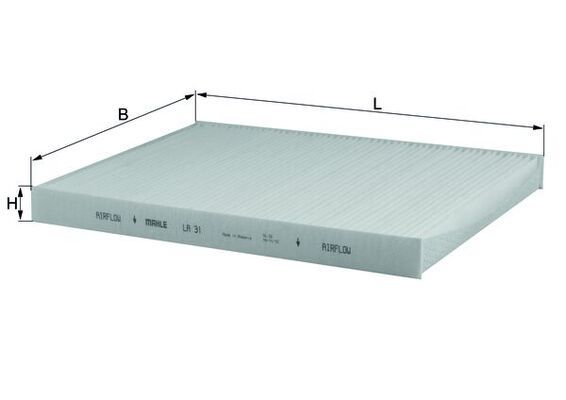 Mahle LA31 Filter, cabin air - 1