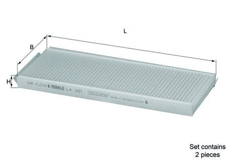Mahle LA391/S Filter, cabin air - 1