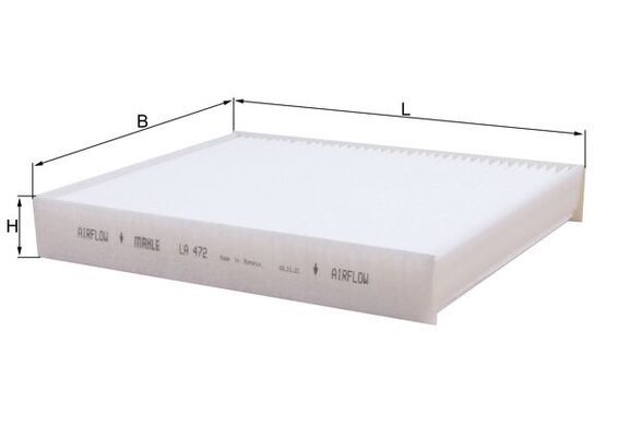 Mahle LA472 Filter, cabin air - 1