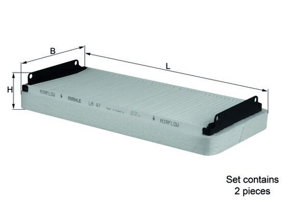 Mahle LA47/S Filter, cabin air - 1