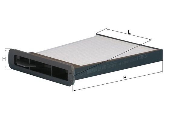 Mahle LA480 Filter, cabin air - 1