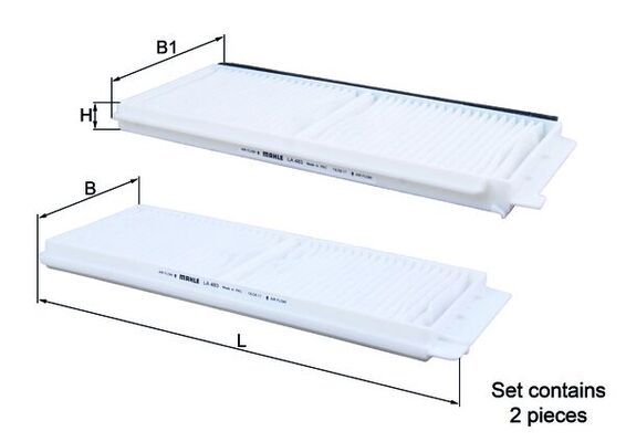 Mahle LA483/S Filter, cabin air - 1