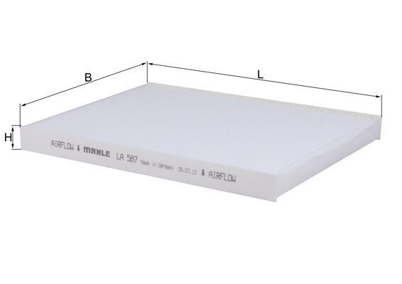 Mahle LA587 Filter, cabin air - 1