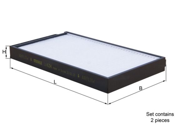 Mahle LA634/S Filter, cabin air - 1