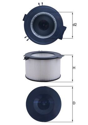 Mahle LA65 Filter, cabin air - 1