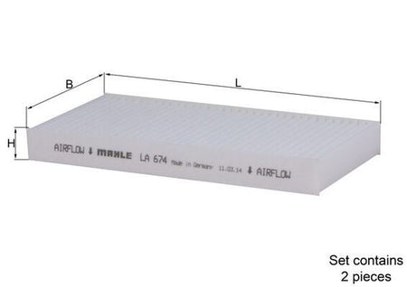 Mahle LA674/S Filter, cabin air - 1