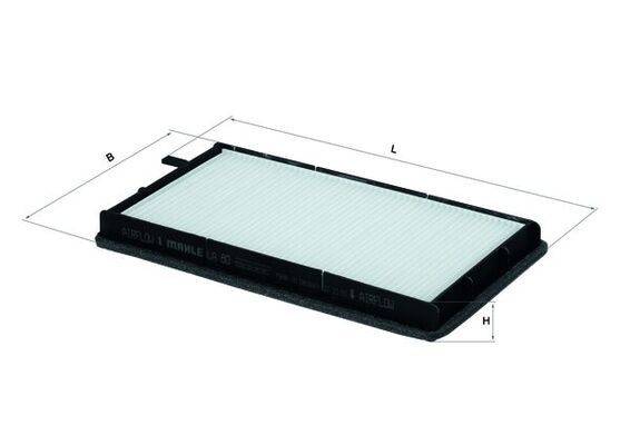 Mahle LA80A Filter, cabin air - 1