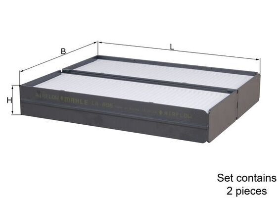 Mahle LA896/S Filter, cabin air - 1