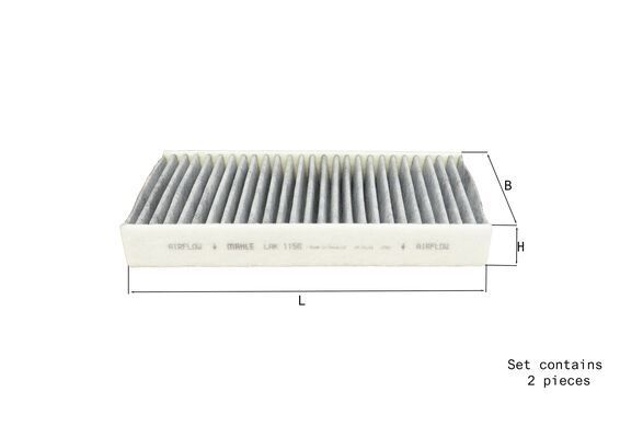 Mahle LAK1156/S Filter, cabin air - 1