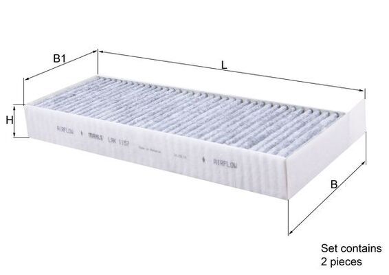 Mahle LAK1157/S Filter, cabin air - 1