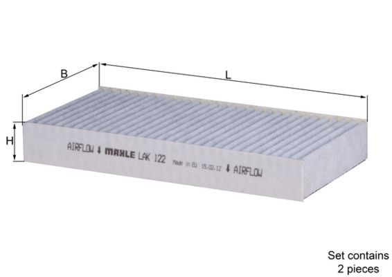 Mahle LAK122/S Filter, cabin air - 1