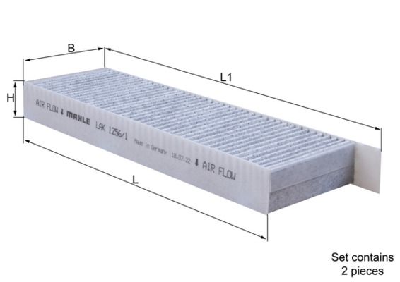Mahle LAK1256/1/S Filter, cabin air - 1
