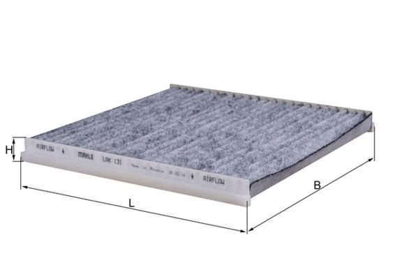 Mahle LAK131 Filter, cabin air - 1