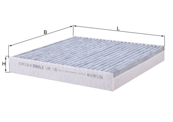 Mahle LAK136 Filter, cabin air - 1