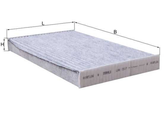 Mahle LAK1517 Filter, cabin air - 1