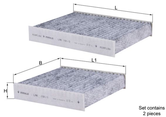 Mahle LAK191/S Filter, cabin air - 1