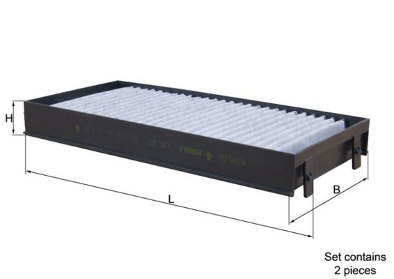 Mahle LAK221/S Filter, cabin air - 1
