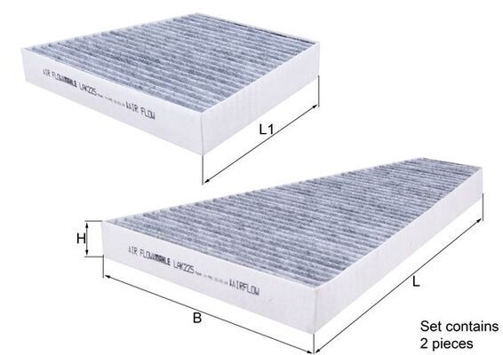 Mahle LAK225/S Filter, cabin air - 1