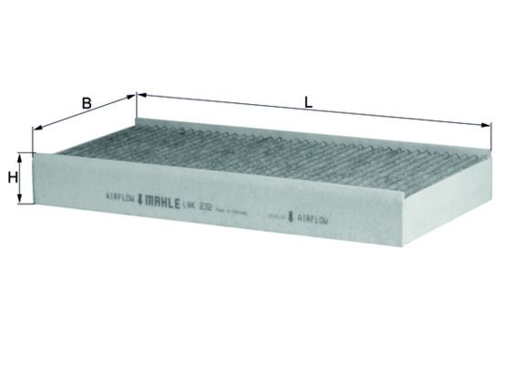 Mahle LAK232 Filter, cabin air - 1