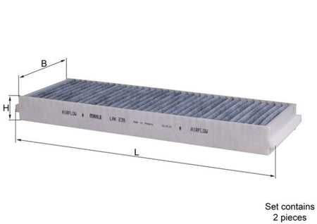 Mahle LAK239/S Filter, cabin air - 1