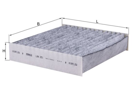 Mahle LAK251 Filter, cabin air - 1