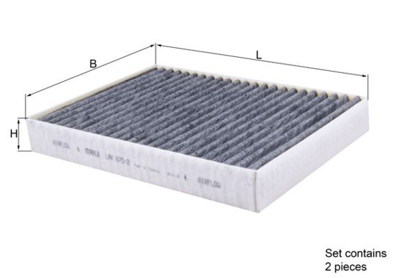 Mahle LAK675/2/S Filter, cabin air - 1