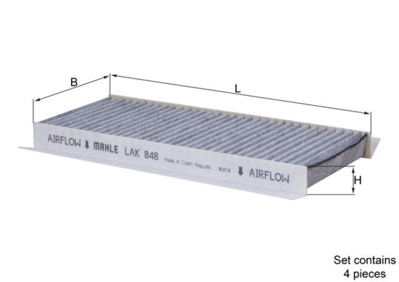 Mahle LAK848/S Filter, cabin air - 1