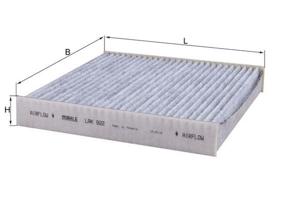 Mahle LAK922 Filter, cabin air - 1