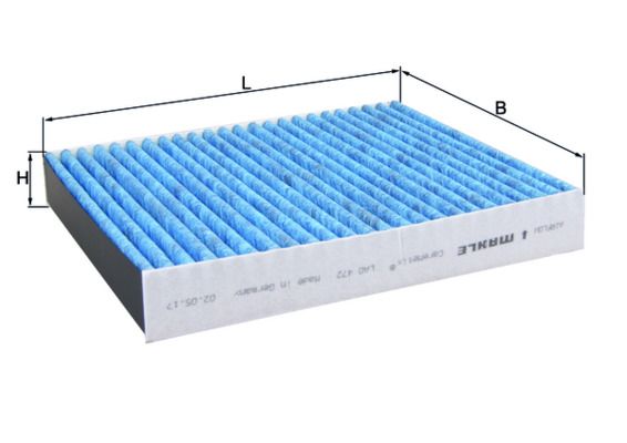 Mahle LAO472 Filter, cabin air - 1