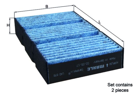 Mahle LAO878/S Filter, cabin air - 1