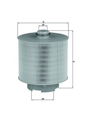Mahle LX1006/1D Air Filter - 1
