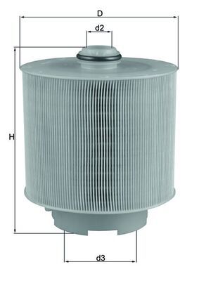 Mahle LX1006/2D Air Filter - 1