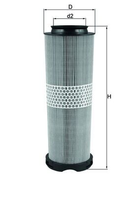 Mahle LX1020 Air Filter - 1