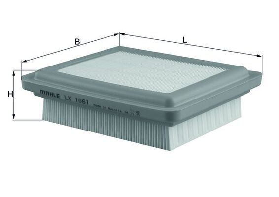 Mahle LX1061 Air Filter - 1