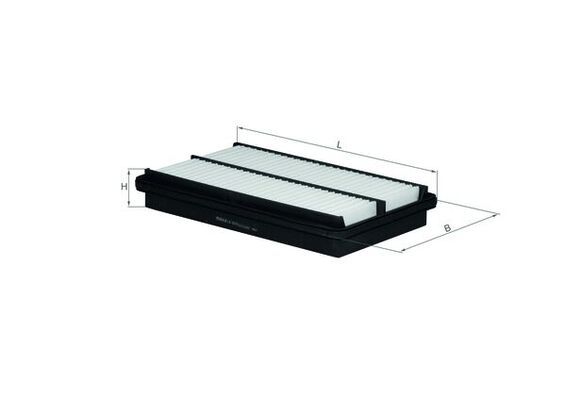 Mahle LX1075 Air Filter - 1