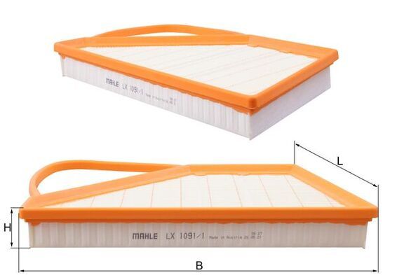 Mahle LX1091/1 Air Filter - 1