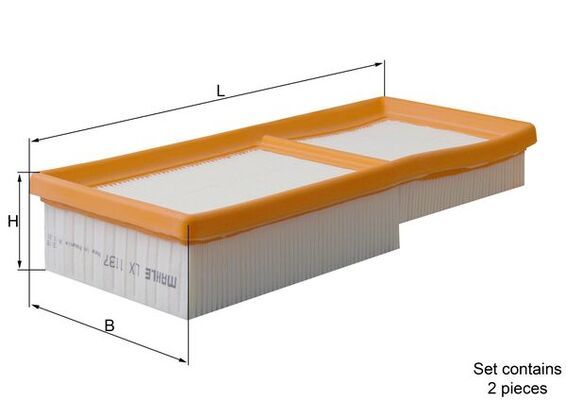 Mahle LX1137/S Air Filter - 1