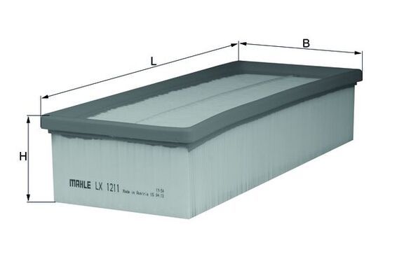 Mahle LX1211 Air Filter - 1